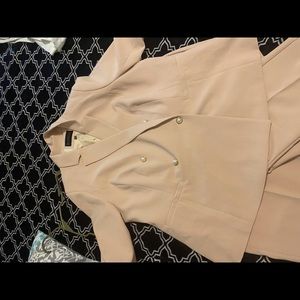 Ladies pants suit tan plus size 20